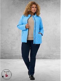 Kaffe Curve Jas Leina Step Azure Blue